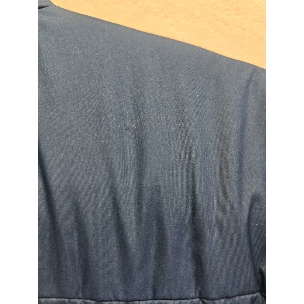 The North Face Mens Blue Quilted Puffer Jacket Full Zip Insulated Coat Medium